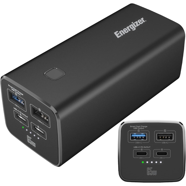 Energizer Xp20004Pd Powerbank 20000Mah 65W Fast Charging Blk