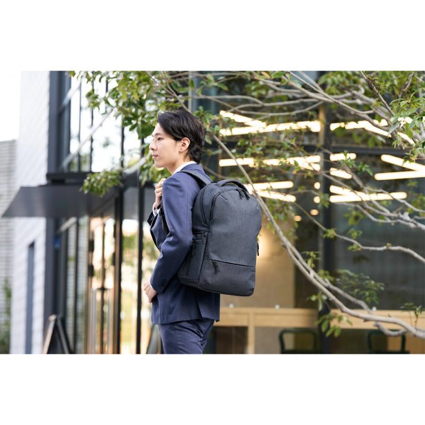 ELECOM Off Toco Backpack BM-OFBP/Laptop Backpack/Business Bag/S/M/L Size/Gray/Black/RFID Protection
