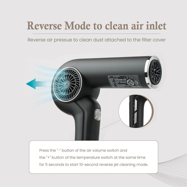 ELECOM Tescom Protect Ionic BLDC Hair Dryer/TD980SG/Light Weight/High Power 1500W/BLDC Motor/Salon Use