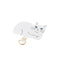 Animal Cat Design Strap Hole Sheet/ Shironeko P-STHD1AMCATW Series