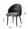 Modern dining chairs with leather backrest and big seat cushion