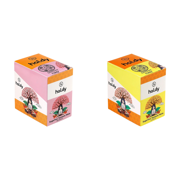 Haldy Sugarfree Turmeric Mints 
(6-Pack Bundle 1: Lemon Berries)