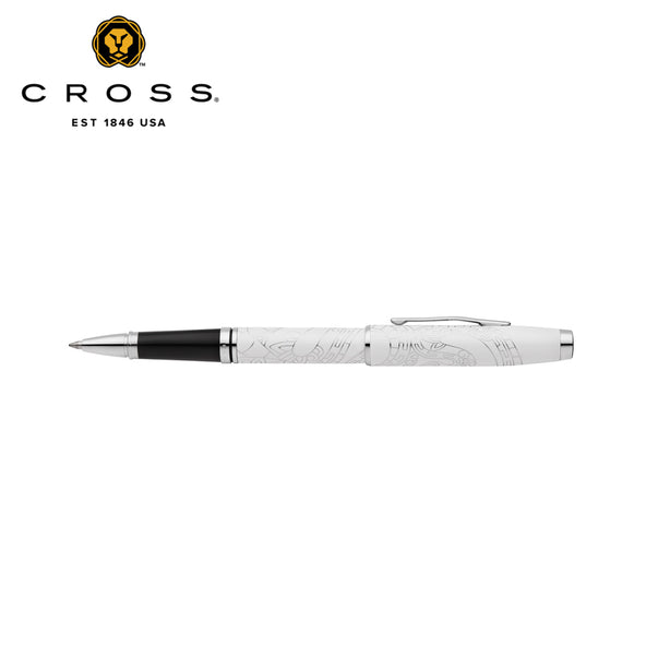 Cross Coventry Zodiac Year of the Snake Pearl White Lacquer with Polished Chrome Appointments Rollerball Pen