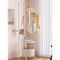 Alenier Multifunctional Standing Clothes rack with bedside table and storage basket