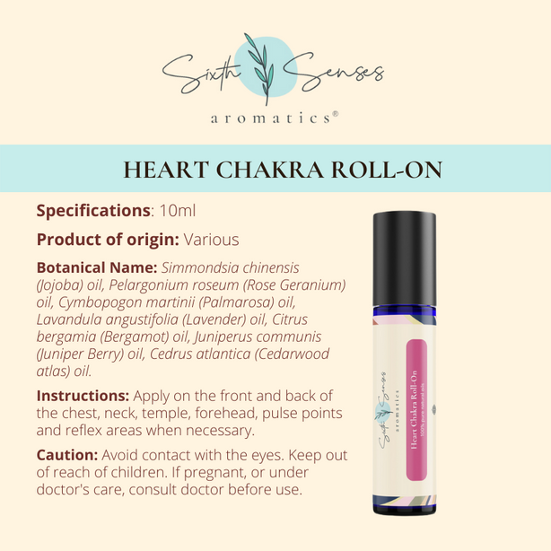 Sixth Senses Aromatics Heart Chakra Roll-On