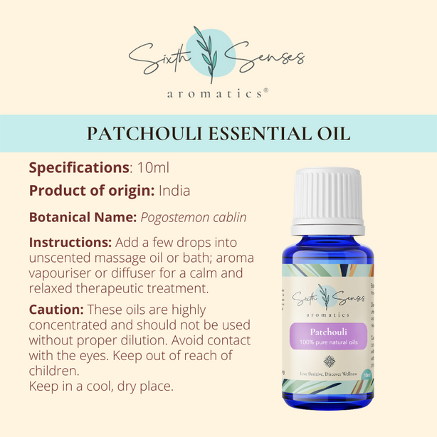 Sixth Senses Aromatics Patchouli essential oil