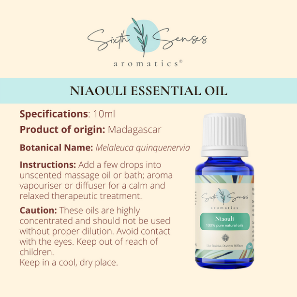 Sixth Senses Aromatics Niaouli essential oil