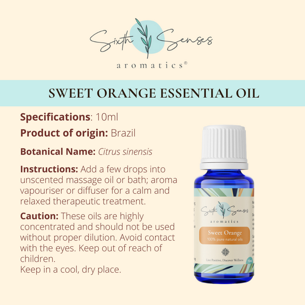 Sixth Senses Aromatics Sweet Orange essential oil