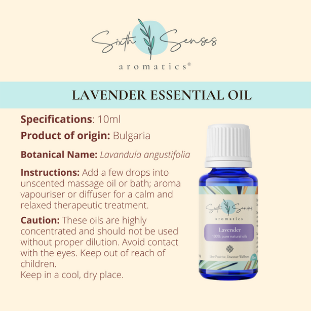 Sixth Senses Aromatics Lavender essential oil