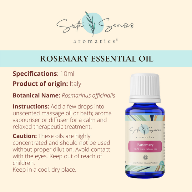 Sixth Senses Aromatics Rosemary essential oil