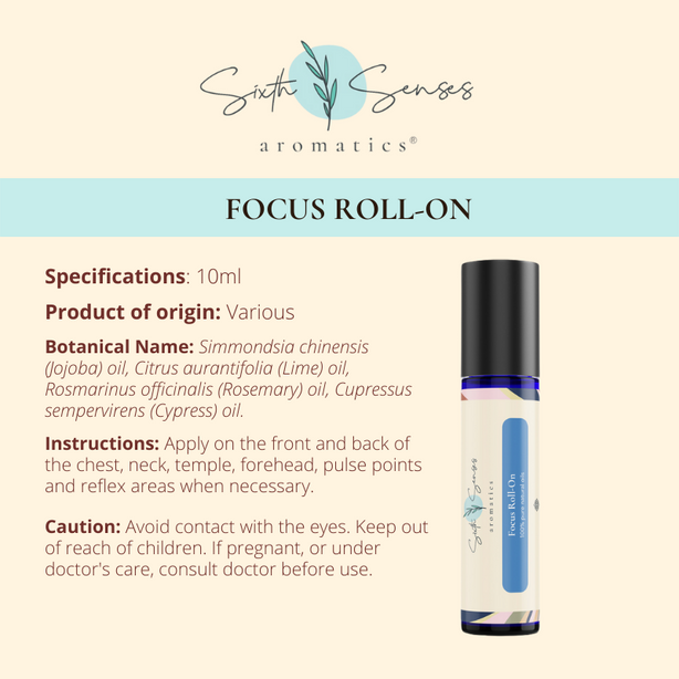 Sixth Senses Aromatics Focus Roll-On