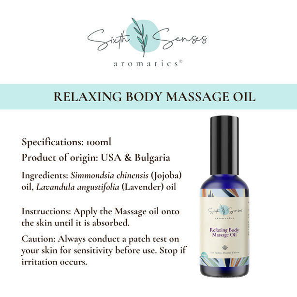 Sixth Senses Aromatics Relaxing Body Massage Oil 100ml