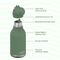 ASBV05490 ASOBU Bestie Kids Thermal Water Bottle - Dinosaur | Cute Insulated Leak-Proof Stainless Steel