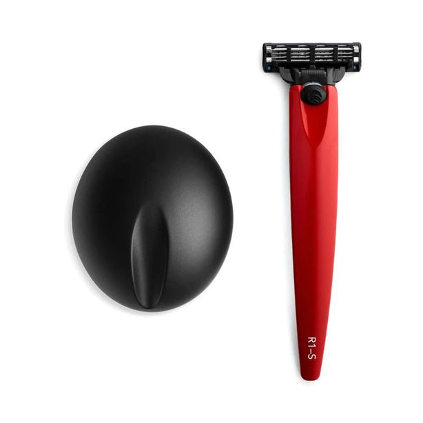 Bolin Webb R1 Monza Red Razor and Stand - Gillette Mach 3