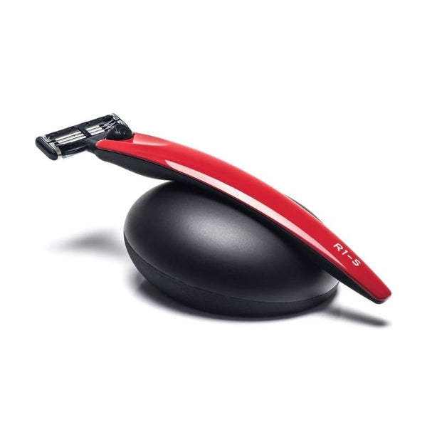 Bolin Webb R1 Monza Red Razor and Stand - Gillette Mach 3