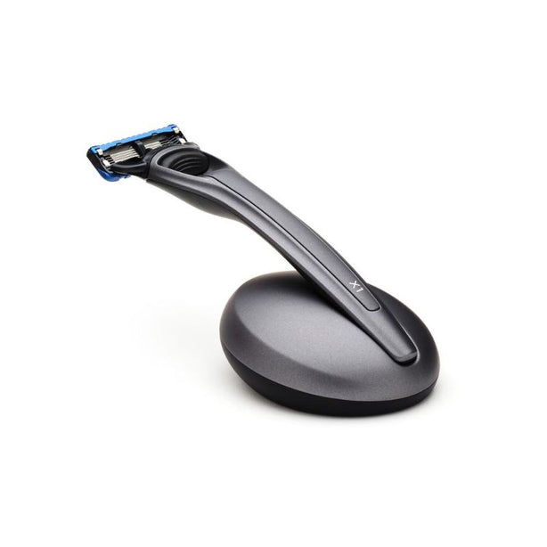 Bolin Webb X1 Matte Graphite Razor and Stand - Gillette Fusion 5