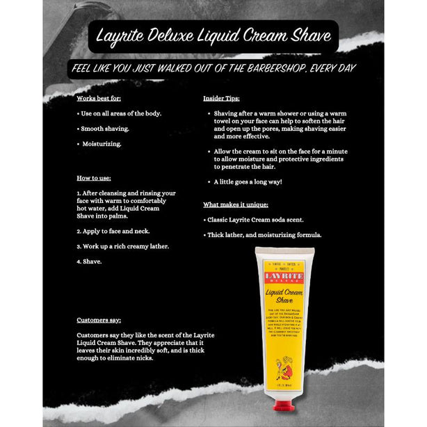 Layrite Liquid Cream Shave 118ml