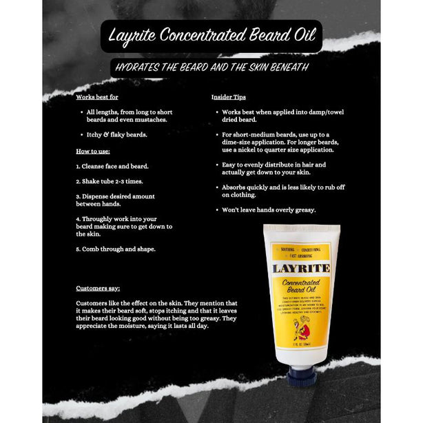 Layrite Concentrated Beard Oil 56ml