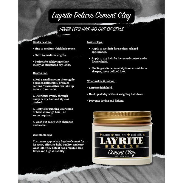 Layrite Cement Clay Travel Size 42g