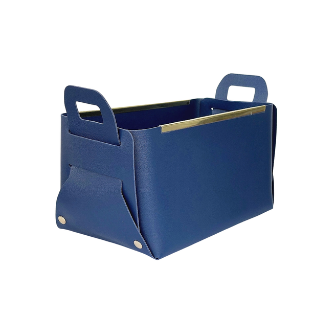 Vegan Leather Storage Basket