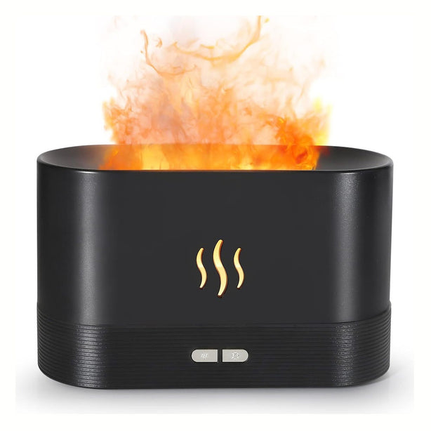 StitchesandTweed Flame Diffuser Mist Humidifier - Black