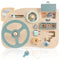 StitchesandTweed Montessori Toy Steering Wheel Wooden Busy Board Sensory Toy