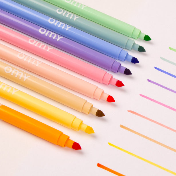 OMY 9 Markers - Pastel