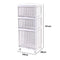 Transparent Fluted cabinet drawer