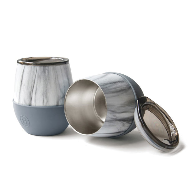 Hydy Delicia Tumbler 240ML White Marble