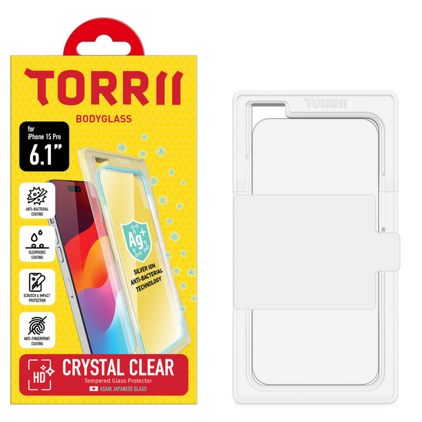 TORRII BODYGLASS for iPhone 15 Pro (6.1