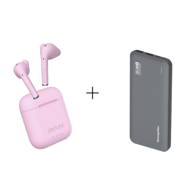 Defunc True Talk True Wireless Earbuds  +  thecoopidea Gummy Pro 2 Powerbank (Bundle Deals)