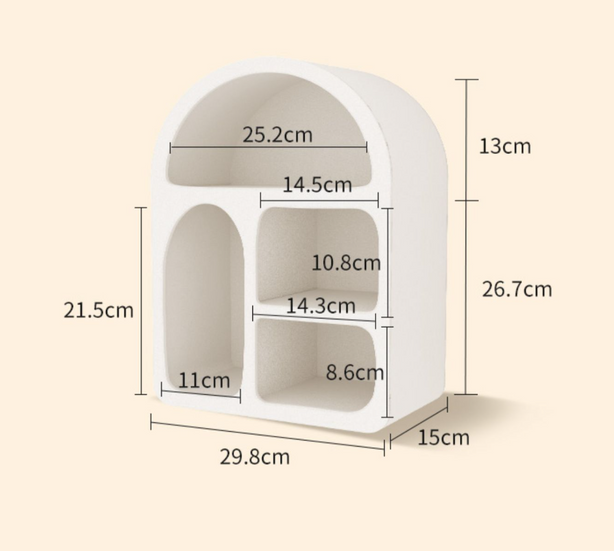 Soft Arc Minimalist Niche Storage rack decorative shelf