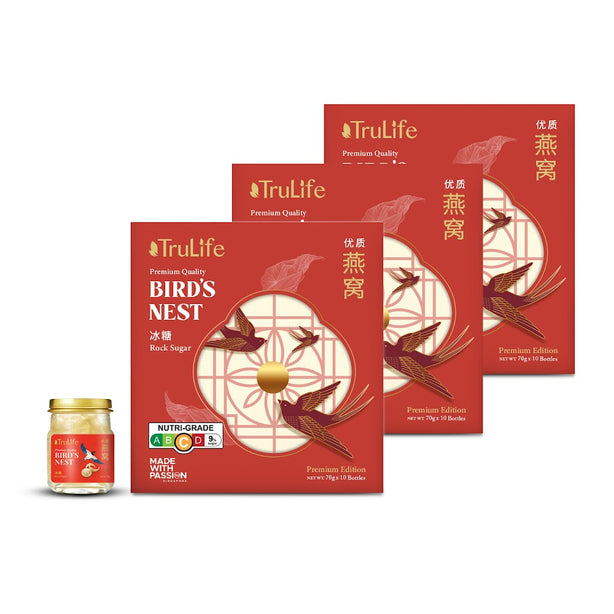TruLife Premium Bird's Nest (Rock Sugar) Gift Pack 10x70g