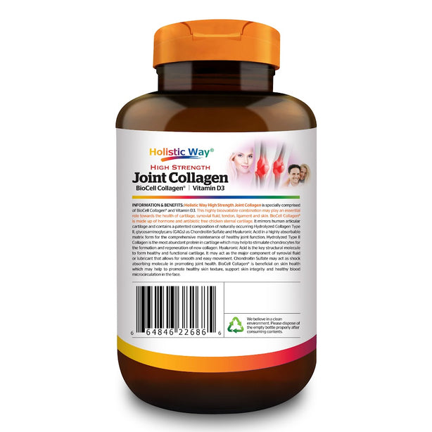 [Bundle of 3] Holistic Way Joint Collagen 60 Vegetarian Capsules per bottle