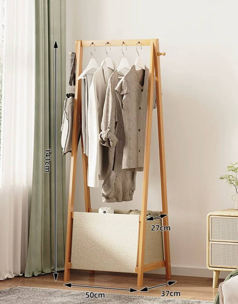 Foldable Bamboo Clothes Rack
