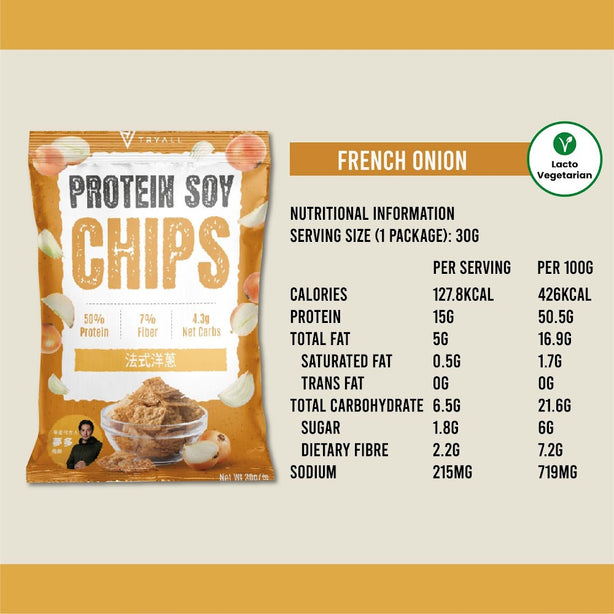 Tryall Protein Soy Chips 30g (Pack of 5)
