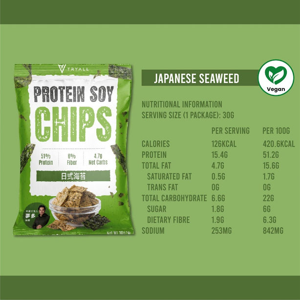 Tryall Protein Soy Chips 30g (Pack of 5)