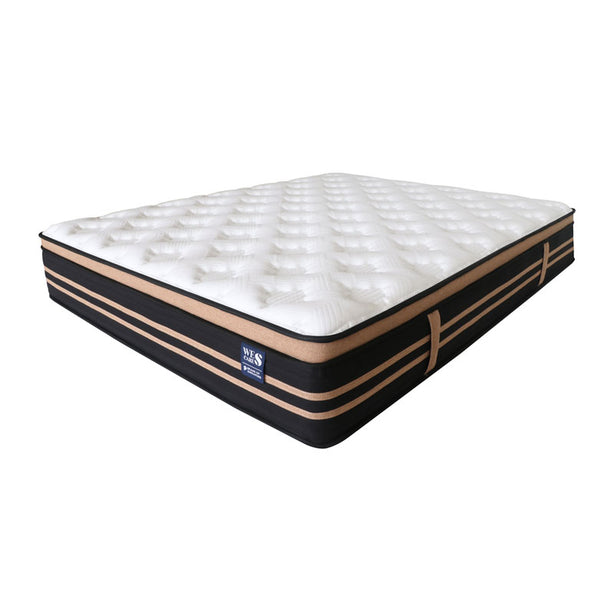 Wes Cares 12' CoolMax® Deluxe Mattress Pocket Spring Orthopedic Pressure Relieving (Local Delivery Only)