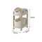 Minimalist curve trolley rack with container storages • portable space saving storage trolley