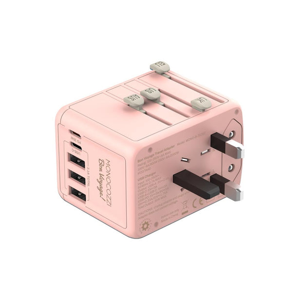Monocozzi Bon Voyage 35W Travel Adaptor with 3 x USB and 2 x USB-C PD Connector