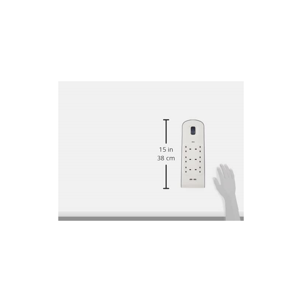 Belkin Outlet Surge Protection Strip With 2 USB Port