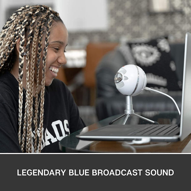 Logitech For Creators Blue Microphones Snowball iCE Plug 'n Play USB Microphone for Recording, Podcasting, Broadcasting, Twitch Game Streaming, Voiceovers, YouTube Videos on PC and Mac