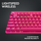 Logitech Pro X Tkl Lightspeed Gaming Keyboard Magenta (Gx-Brown)