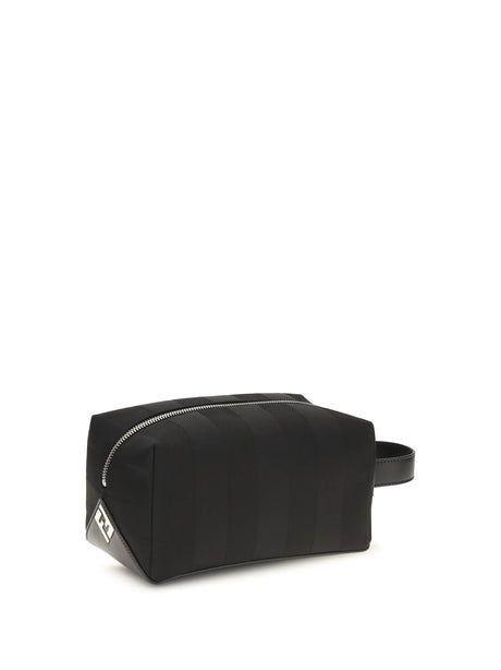 Fendi Striped Beauty Case - Nero+Palladio