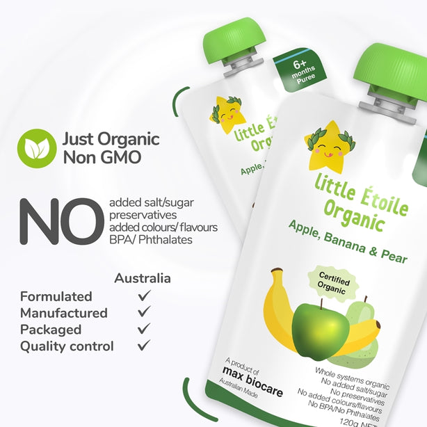 Little Etoile Baby Puree Apple & Banana Pear