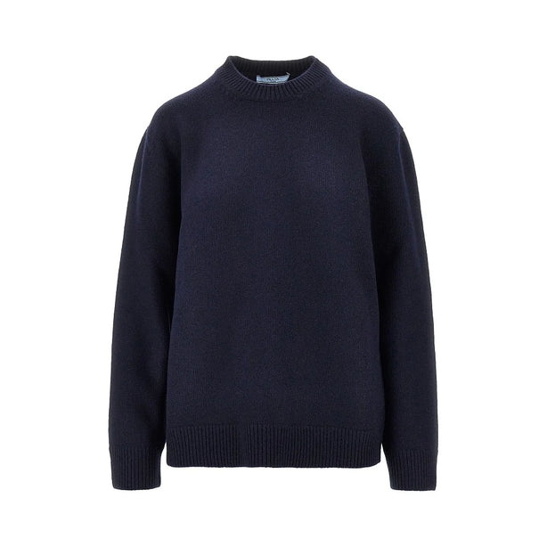 PRADA Wool sweater with leather patches