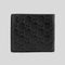 GUCCI Men's Signature GG Leather Bifold Wallet With Coin Pocket Black RB-779841