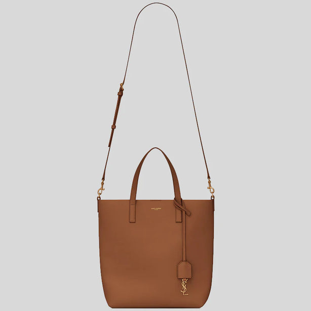 SAINT LAURENT YSL Shopping Saint Laurent Toy Crossbody Tote In Leather Brick RB-600307CSV0J