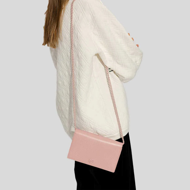 GUCCI GG Marmont Mini Chain Bag Pink RB-497985