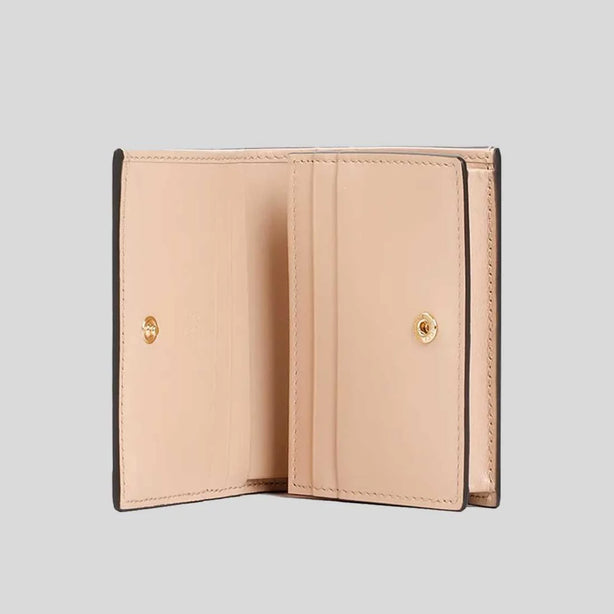 GUCCI GG Matelassé Card Case Wallet Pink Sand RB-723786